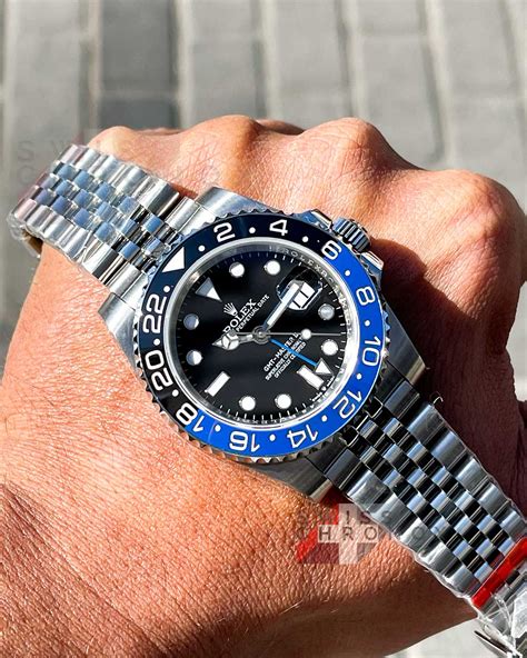 rolex gmt batman 2|rolex gmt master 2 size.